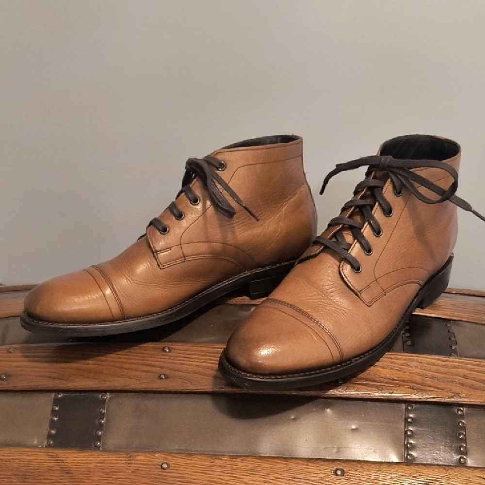 Thursday Boots Cadet Tan Leather Ankle Boots, US9.5